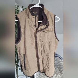 Urban Repulic Quilted Vest With Corduroy Trim Size Large 14/16 Oversized